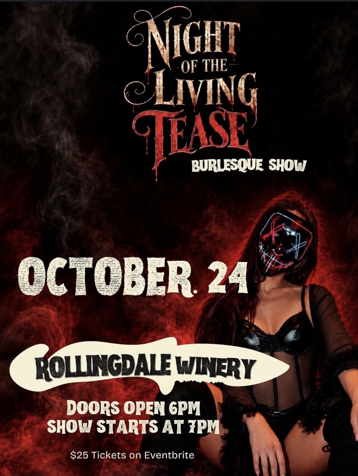 Oct 24th BURLESQUE – NIGHT OF THE LIVING TEASE